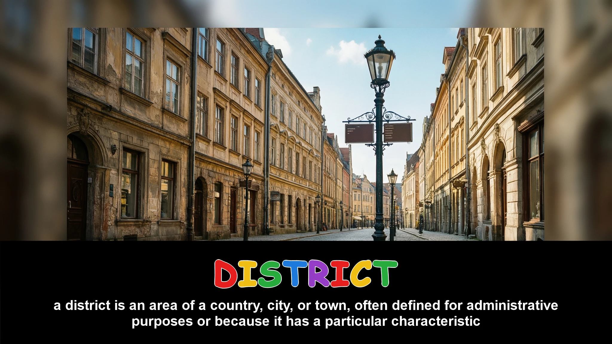 English Illustration for district